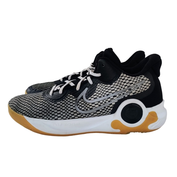 NIKE KD Trey 5 IX Sneakers 12 Black Grey Check CW3400-006 Mens - Picture 1 of 11